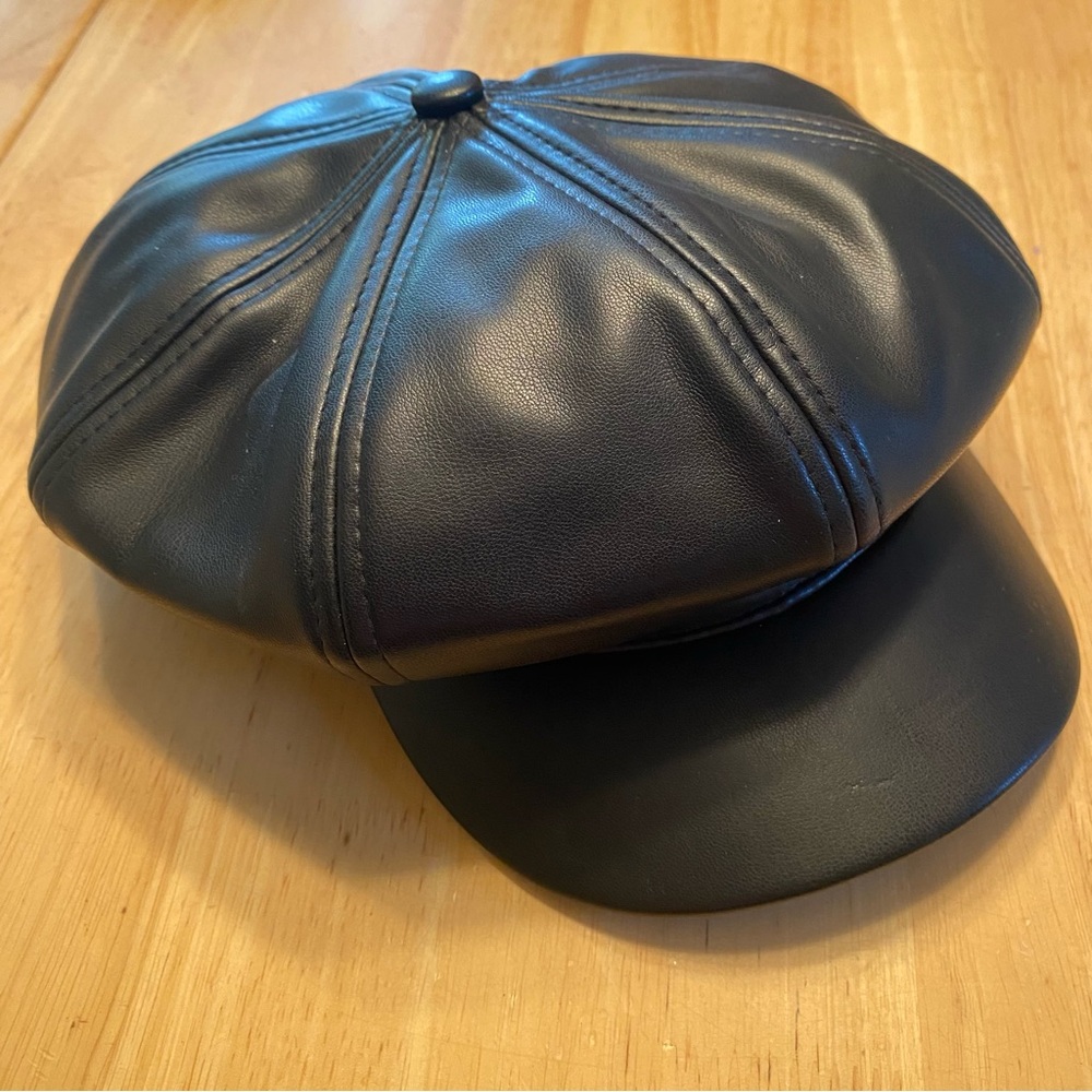 Nordstrom Rack Black Newsboy Hat
